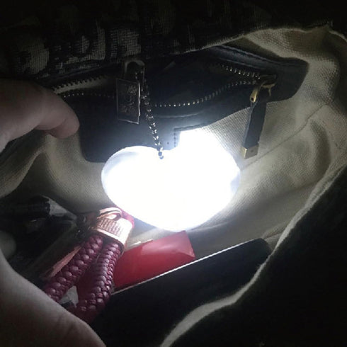 2PCS VICASKY Heart Purse Light for Handbag Accessories - Sensor Touch Control Heart Shaped Purse Lamp : Portable Small
