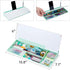 TSJ OFFICE Desktop Whiteboard Dry-Erase Board, Computer Keyboard Stand with Drawer, Desk Organizer for Office