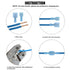 Glarks 100pcs 16-14 Gauge Fully Insulated Spade Nylon Quick Disconnect Electrical Connectors Assortment Kit