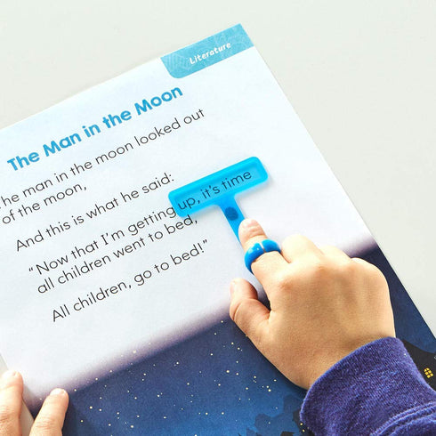 hand2mind FingerFocus Highlighter - Guided Reading Strips for Kids, Dyslexia and ADHD Tools, Classroom Supplies (1 Pack)