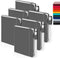 Feela 6 Pack Mini Pocket Notebooks, Cute Hardcover Memo Notepads with Pen Holder, 3.5”x 5.5”, Gray