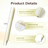RIANCY Gel Pens, 6 Pcs 0.5mm Black Ink Fine Point Aesthetic Pens for Office School Supplies