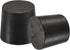 MECCANIXITY Rubber Tapered Plug 24mm to 28mm Black Solid Test Tubes Bungs Stopper, 5 Pieces
