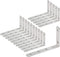 Luomorgo 16 Pcs L Shaped Brackets for Shelves - Heavy Duty Stainless Steel