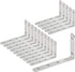 Luomorgo 16 Pcs L Shaped Brackets for Shelves - Heavy Duty Stainless Steel