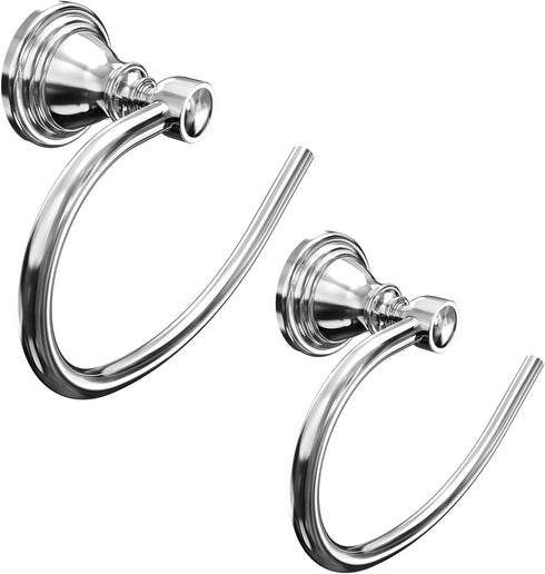 Towel Ring 2 Pack, Stainless Steel Hand Towel Holder for Bathroom Wall