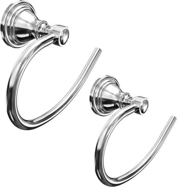 Towel Ring 2 Pack, Stainless Steel Hand Towel Holder for Bathroom Wall
