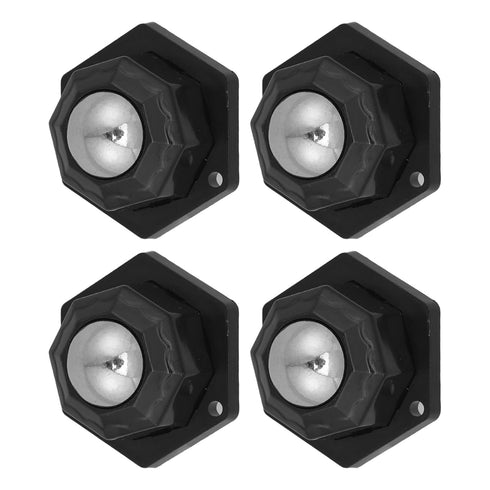 Housoutil 4pcs Mini Self Adhesive Universal Swivel Caster Wheels with Steel Ball