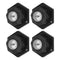Housoutil 4pcs Mini Self Adhesive Universal Swivel Caster Wheels with Steel Ball