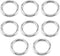 MroMax 8Pcs 201 Stainless Steel O Ring - 1.97" OD x 0.24" Thickness for Hanging Basket Chairs and Plants