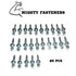 Zinc-Plated Steel Wedge Anchors, 3/8" X 2-3/4" - Heavy-Duty Mounting Bolts for Concrete, 25 Pack