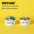 ONTUBE White Ceramic Paper Clip and Binder Clip Holder Set