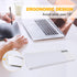 Small Glass Desktop Whiteboard Dry Erase Board with Calculator, Desktop White Board Storage Memo Notepad, Computer