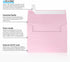 LUXPaper A2 Invitation Envelopes | 4 3/8" x 5 3/4" | 50 Qty - Rose Quartz Metallic | 80lb. Text