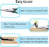5PCS Upholstery Tools Kit - Dual Head Soft Rubber Mallet, Nail Tack Remover Tool & Pliers for Furniture Craft Projects