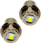HQRP 2-Pack 3W 6-24V P13.5s Upgrade Bulbs - Compatible with DeWalt Power Tool Flashlights, 6V to 24V