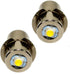 HQRP 2-Pack 3W 6-24V P13.5s Upgrade Bulbs - Compatible with DeWalt Power Tool Flashlights, 6V to 24V