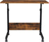 31.49 15.74 27.16-37.79 Mobile Side Table, Mobile Laptop Desk Cart, Adjustable Over Bed Table with Wheels for Sofa