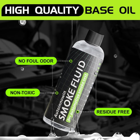 Autoinnowin 8oz Smoke Fluid Solution - Automotive Smoke Machine Liquid for Evap Vacuum Smoke Diagnostic Tester, Fuel