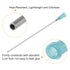 uxcell 20 Pcs 15G Plastic Dispensing Needles with Luer Lock, 4" Steel Needle Tube for Liquid Glue Gun