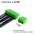 5 PCS 8 Pin 2.54mm Pitch Screw Terminal Block Connector for 26-18AWG, Pluggable Quick Male Plug Connector-8 Pole