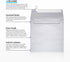 LUXPaper Square Invitation Envelopes, Peel & Press, 6" x 6", Silver Metallic, 80lb Text, 50 Qty