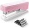 M&G Stapler Desktop Stapler, Small Cute Stapler, 1000 Staples, 20 Sheet Capacity, Portable for Office School Home (Pink)
