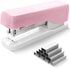 M&G Stapler Desktop Stapler, Small Cute Stapler, 1000 Staples, 20 Sheet Capacity, Portable for Office School Home (Pink)