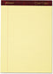 Esselte Corporation Perforated Pads, Legal, 50 Sheets, 8 1/2" x 11 3/4", 4/Pack, Canary