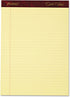 Esselte Corporation Perforated Pads, Legal, 50 Sheets, 8 1/2" x 11 3/4", 4/Pack, Canary