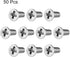 uxcell M3x8mm Flat Head Machine Screws, Phillips Cross Screw, 304 Stainless Steel Fasteners Bolts 50Pcs