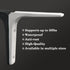 4 4 Inch 2 SAYAYO L Shape Wall Bracket, x Iron Shelf Bracket DIY Floating Shelf Support, PCS Bright White