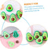 Ciieeo 108 Pcs Adorable Avocado Erasers - Cartoon Rubber Kids Erasers for Toddlers, Basket Stuffer