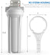 SimPure Whole House Water Filter Housing, Inline Water Filter for Home, 10 Inch Sediment Filter with Heavy Duty Steel