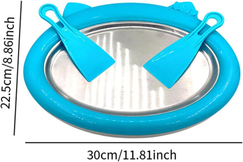 predolo Blue Ice Cream Maker for Homemade Rolled Desserts & Gelato