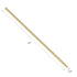 2 PCS 14 Inches 1/4 Brass Solid Round Rod, 1/4 Inch Diameter, 14 Inches Length