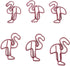 100 Count Flamingo Shaped Paper Clips Great for Paper Clip Collectors or Office Gift - Comes in Round Tin with Lid and Gift Box - Pink
