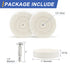 SCOTTCHEN Buffing Polishing Wheel 3" Fine Cotton (50 Ply) with 1/4" Arbor for Drill - 2-Pack