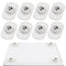 Self Adhesive Mini Caster Wheels, 360° Rotation Universal Wheel for Trash Can, Storage Box, Small Furniture (8, White)