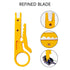 Mini Wire Stripper 3 Pack - Network Wire Stripper Punch Down Cutter for RJ45/Cat5/CAT-6 Data, Telephone & Computer UTP