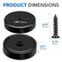 150LB 6 Pack MIKEDE Heavy Duty Magnets with Hole, Strong Magnets, Black Pot Magnet with Screw for Wall Mounting, Rare