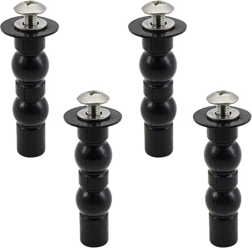 Toilet Seat Hinge Screw 2 Pack, Compatible with TOTO Toilet, Rubber Bolt Top Nuts Set for Replacement Kit