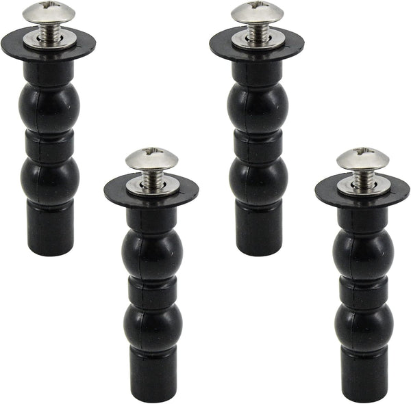 Toilet Seat Hinge Screw 2 Pack, Compatible with TOTO Toilet, Rubber Bolt Top Nuts Set for Replacement Kit