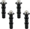 Toilet Seat Hinge Screw 2 Pack, Compatible with TOTO Toilet, Rubber Bolt Top Nuts Set for Replacement Kit