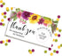 Sunflowers & Dahlias Floral Scratch & Win Package Inserts, 20 Single Sided Insert Cards for Small Businesses