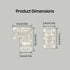 SSGP 8mm 2-Pin 10Pcs 4Pcs COB LED Strip Connector Kit - L-Shaped Corner Connectors + Gapless Adapters, Reusable