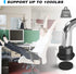 Bell Glides Replacement Office Chair Caster Wheels, Fixed Stationary Castors with Self Adhesive Felt Pads