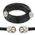 MOOKEERF TNC Male to TNC Male Coax Cable 25FT, 50 Ohm RG58