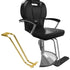 Fhtdhm Salon Chair Foot Pedal Salon Chair Footrest Heavy Duty Equipment Stainless Steel, Gold