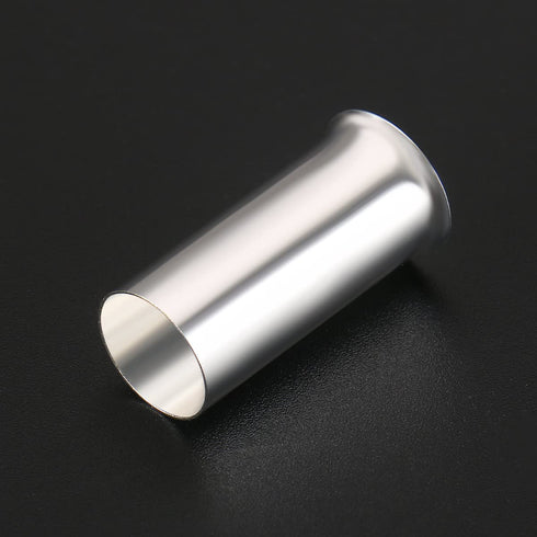 Baomain 50-Pack AWG 1/0 (50mm²) Long: 25mm Copper Crimp Connectors, Non-Insulated Ferrule Pin Terminals (EN50-25)